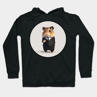 Hamster as a businessman (no text) Hoodie